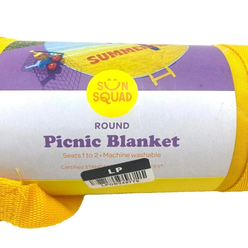 Summertime Round Picnic Blanket Beach 60